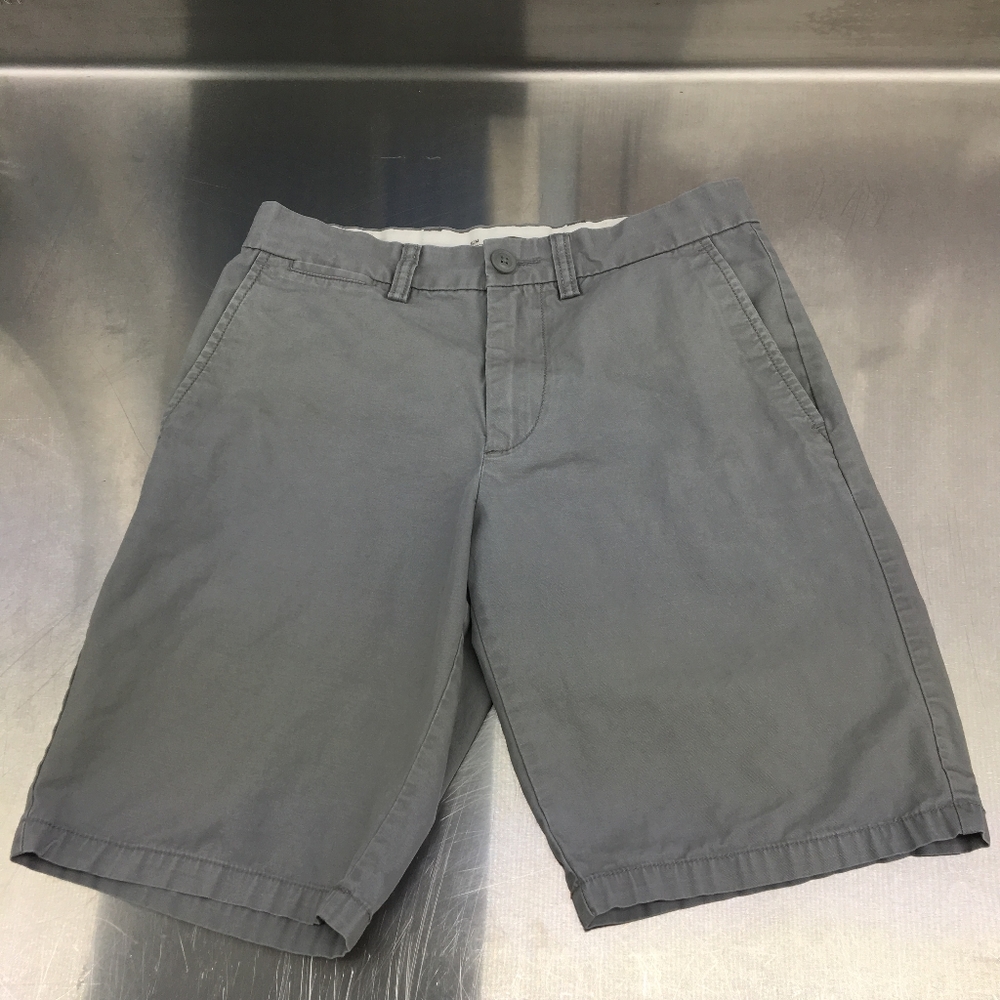 Old Navy Flat Front Casual Slim Fit Shorts Gray Men's Size 28 W Inseam 10"